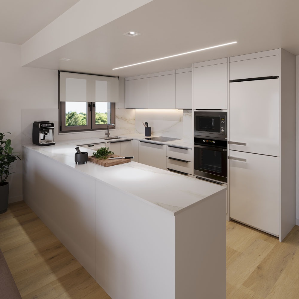 Terrazas360 promoción obra nueva cocina abierta